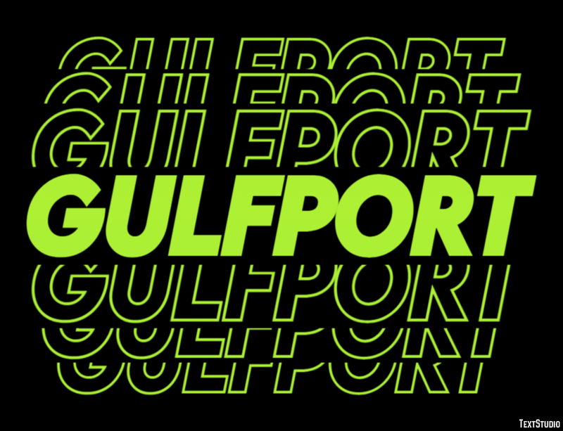 Gulfport Effetto testo