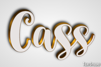Cass Text effect