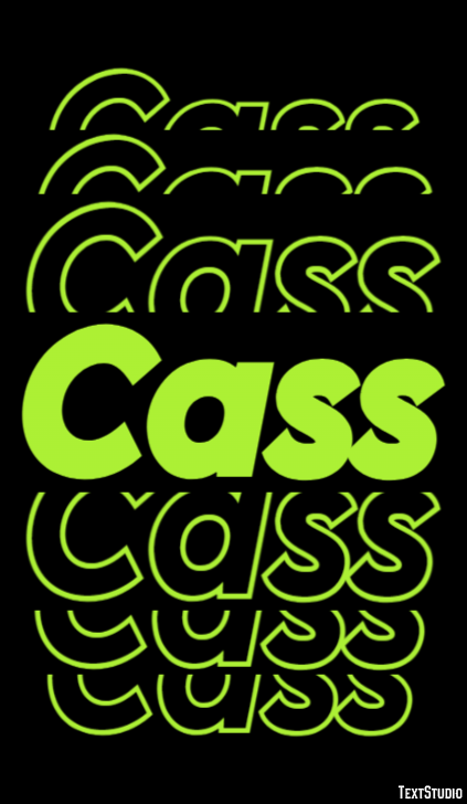 Cass Text Effect