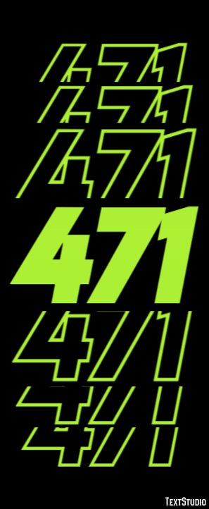 471 Text effect