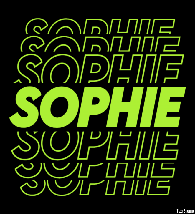 Sophie Efeito de texto