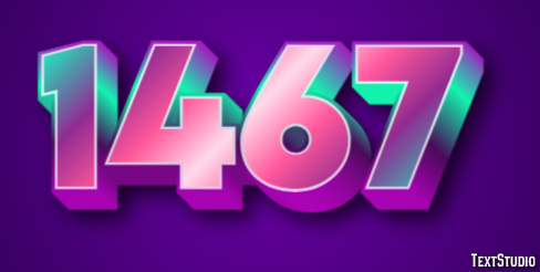 1467 Tekst Effect