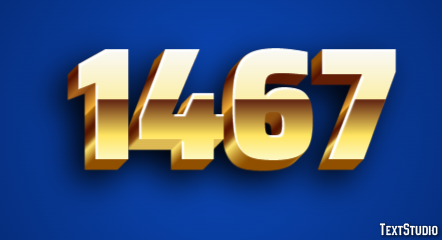 1467 Tekst Effect