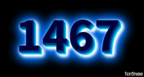 1467 Tekst Effect