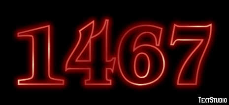 1467 Tekst Effect