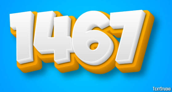1467 Tekst Effect