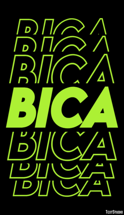 Bica Tekst Effect