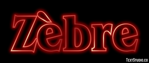 Zèbre Text Effect