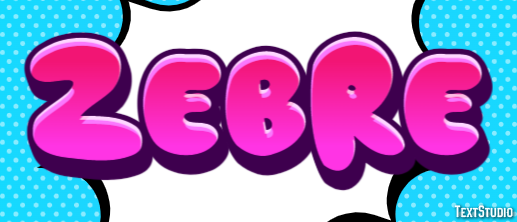 Zèbre Effet de Texte