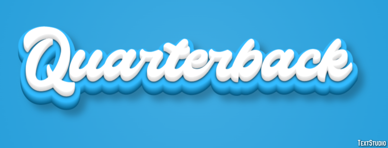 Quarterback Efecto de Texto