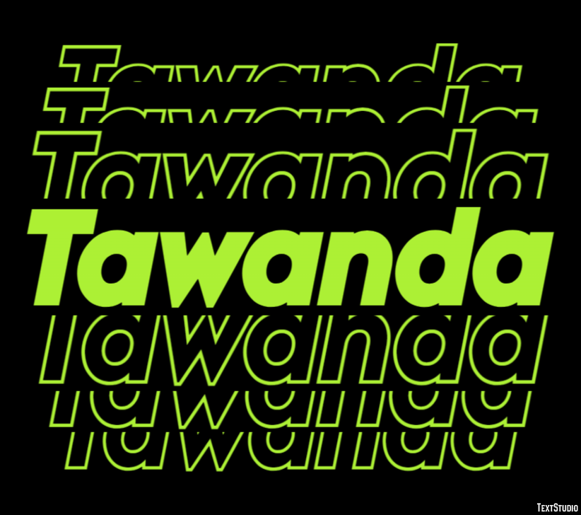 Tawanda Text effect