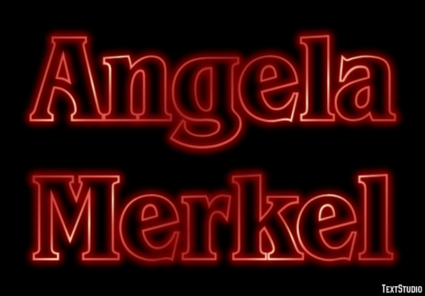 Angela Merkel Effetto testo