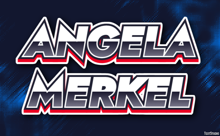 Angela Merkel Text Effect