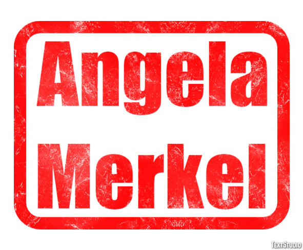 Angela Merkel Text Effect