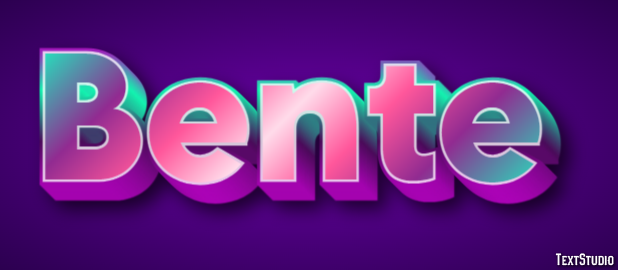 Bente Text effect