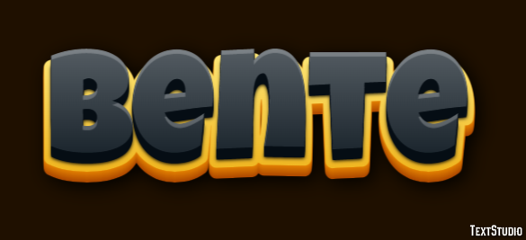 Bente Efeito de texto