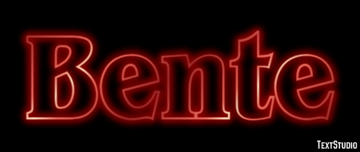 Bente Efecto de Texto