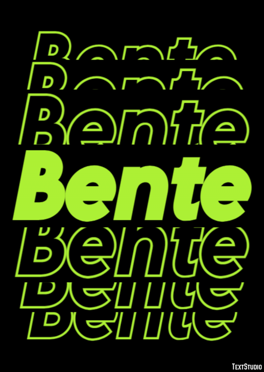 Bente Text effect