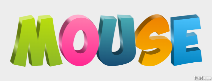 Mouse Text effect
