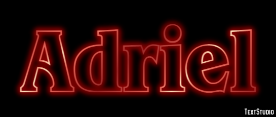Adriel Efeito de texto