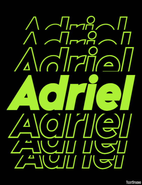 Adriel Efeito de texto