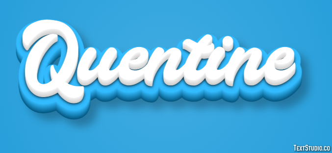 Quentine Effetto testo
