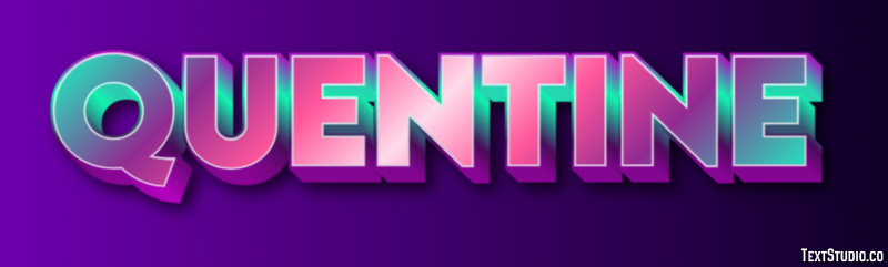 Quentine Effetto testo