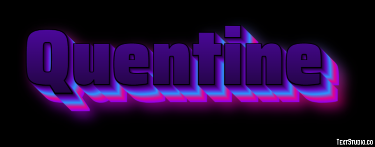 Quentine Effetto testo