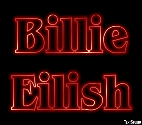 Billie Eilish Metin efekti