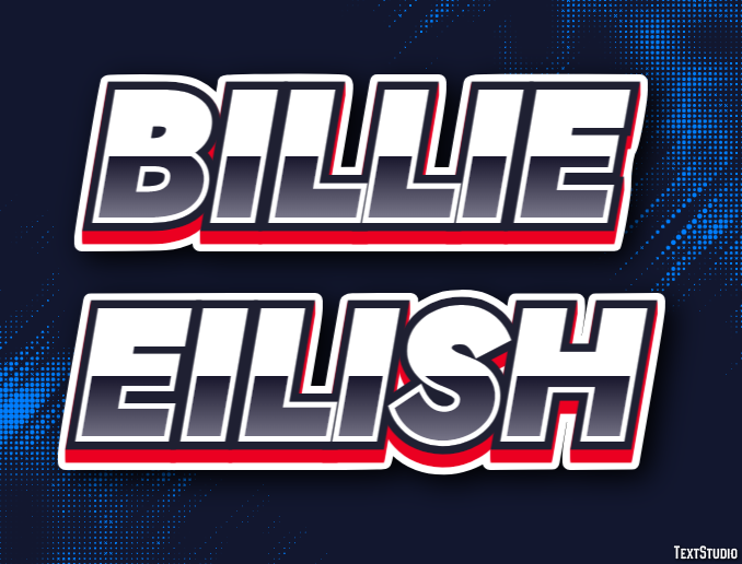 Billie Eilish Metin efekti