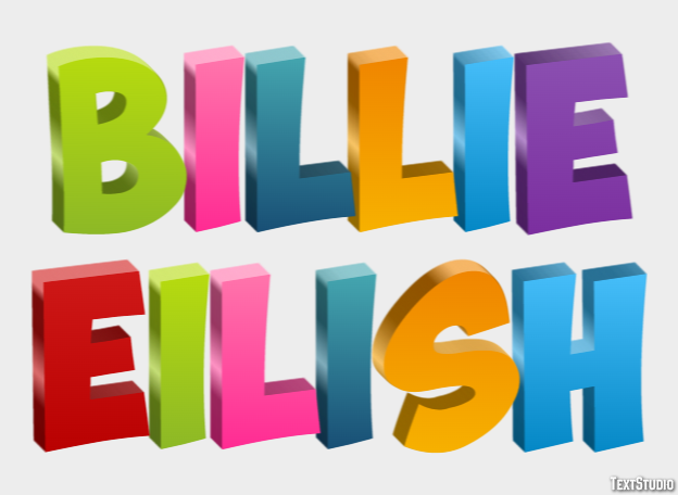 Billie Eilish Metin efekti