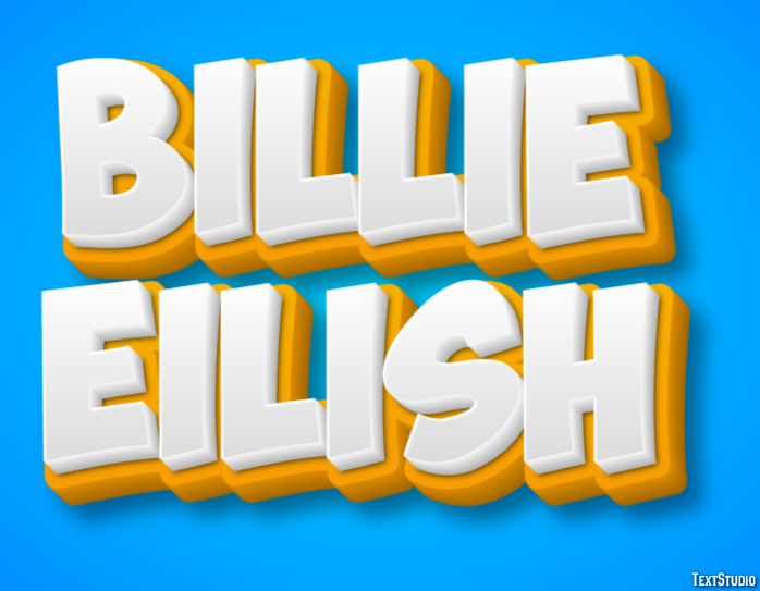 Billie Eilish Metin efekti