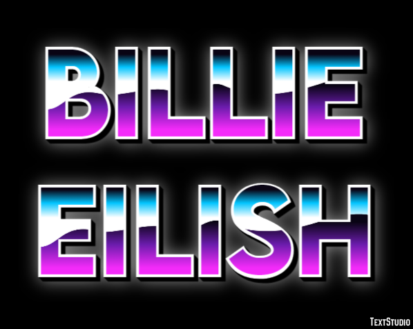 Billie Eilish Metin efekti