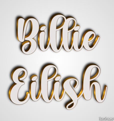 Billie Eilish Metin efekti