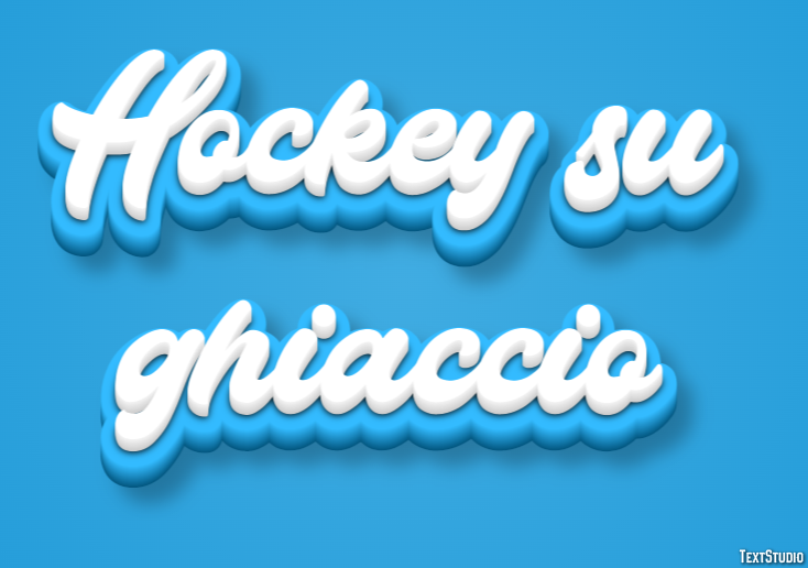 Hockey su ghiaccio Effetto testo