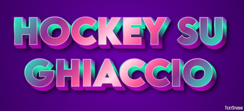 Hockey su ghiaccio Effetto testo