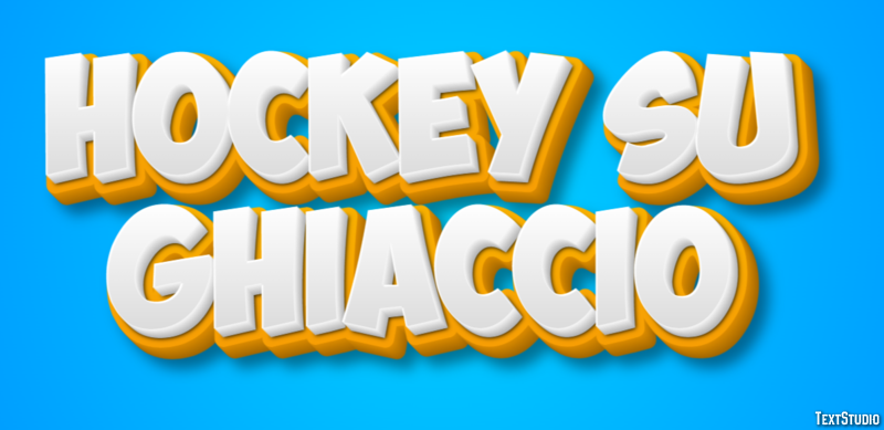 Hockey su ghiaccio Effetto testo