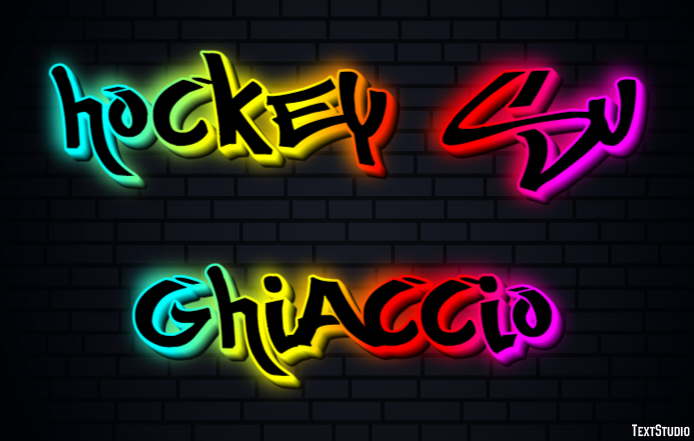 Hockey su ghiaccio Effetto testo