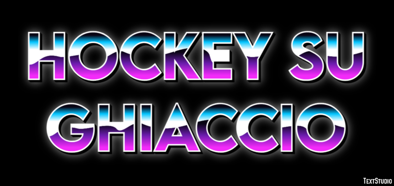 Hockey su ghiaccio Effetto testo