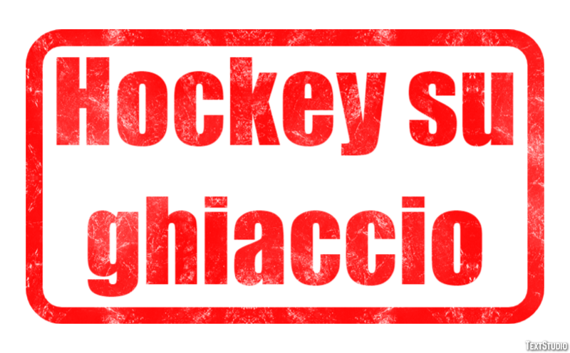 Hockey su ghiaccio Effet de Texte