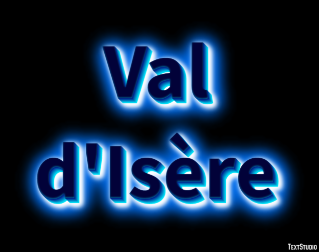 Val d'Isère Efekt tekstowy