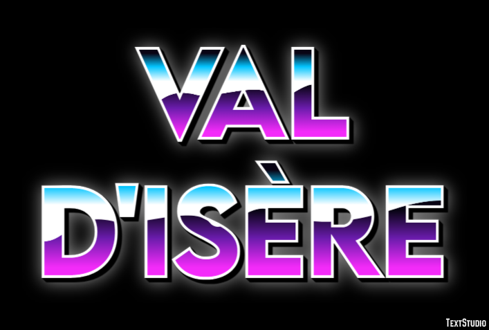 Val d'Isère Tekst Effect