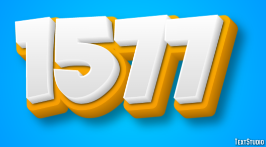 1577 Text Effect