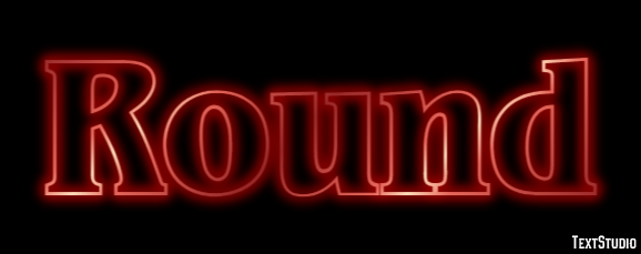 Round Efecto de Texto