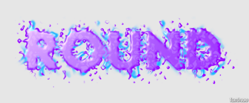 Round Efecto de Texto