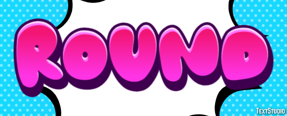 Round Efecto de Texto