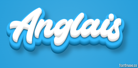 Anglais Tekst Effect