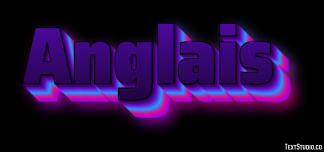 Anglais Texteffekt