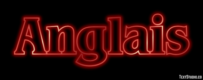 Anglais Tekst Effect