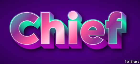 Chief Text Effect